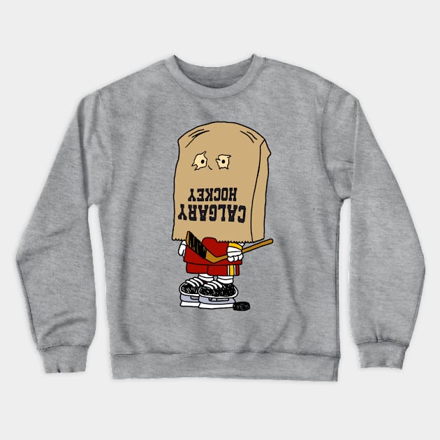 Calgary Hockey Bag of Shame Crewneck Sweatshirt by unsportsmanlikeconductco